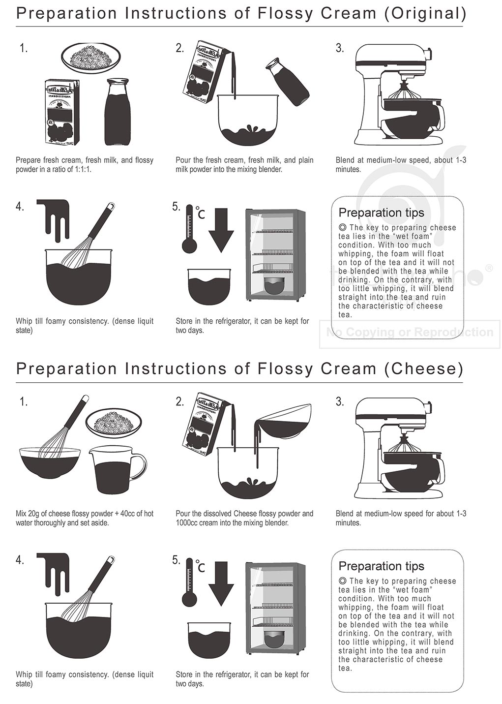 Flossy Cream Directions