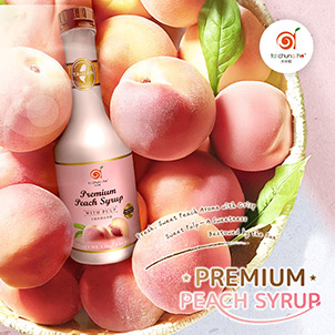 premium peach syrup