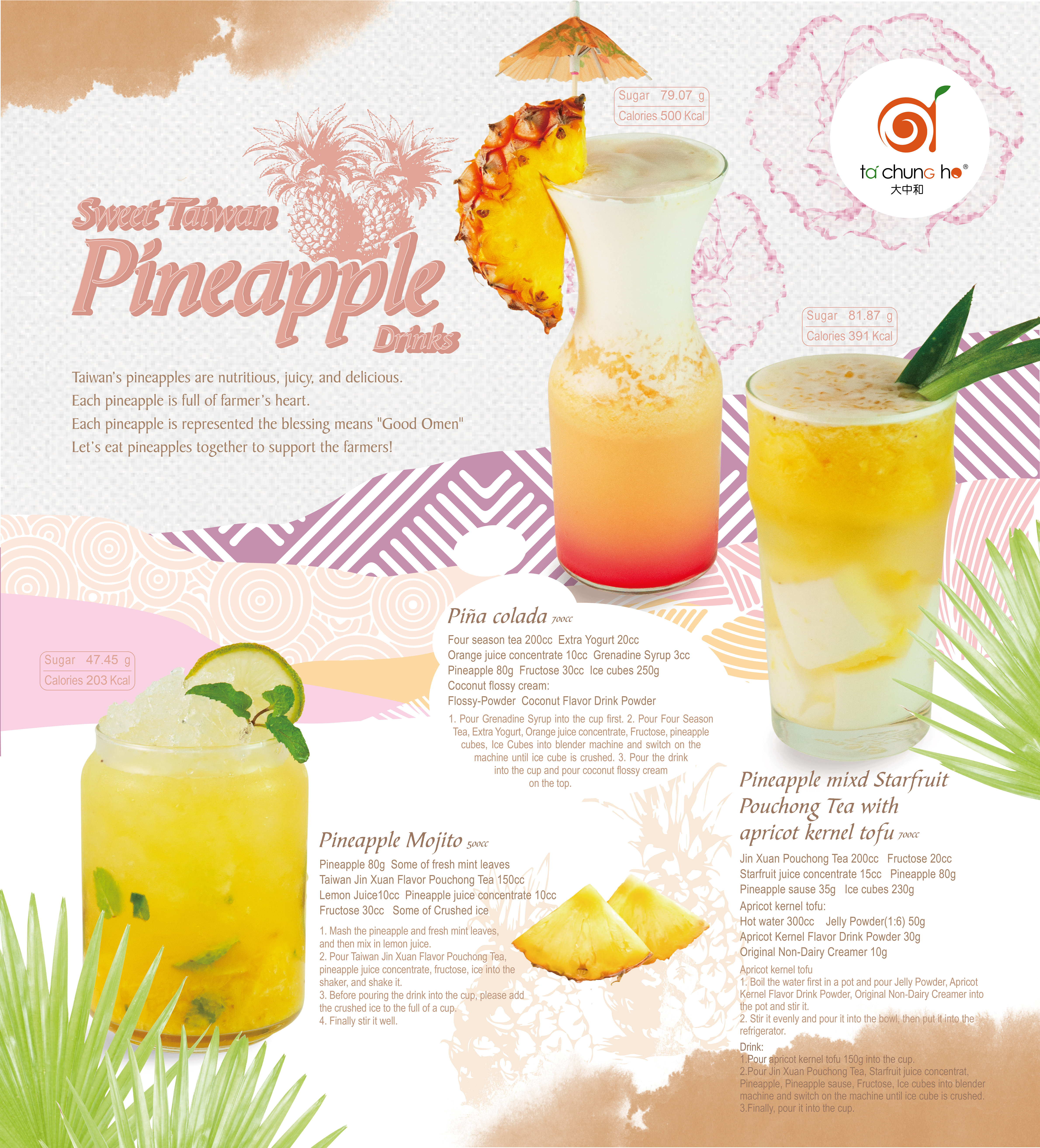 2021●Happy Mothers Day●Sweet Taiwan Pineapple Drinks