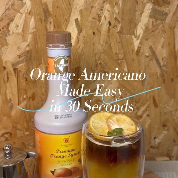 Orange Americano in just 30 sec with Tachungho!